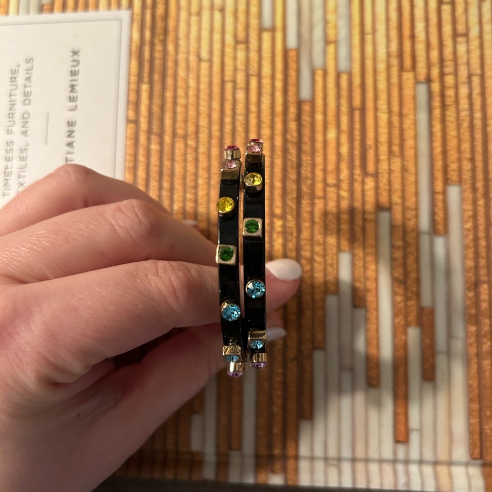 Smith & Co Multi-Color Black Earrings